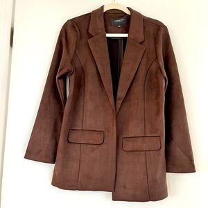 NEW Brown Suede Blazer jacket